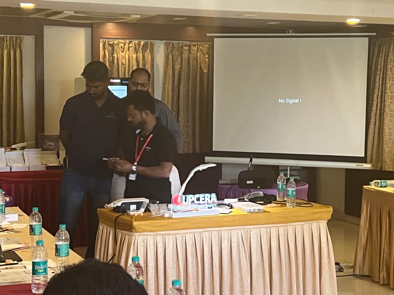 A team from Dantech Dental Lab participated in the Upcera India Training Event