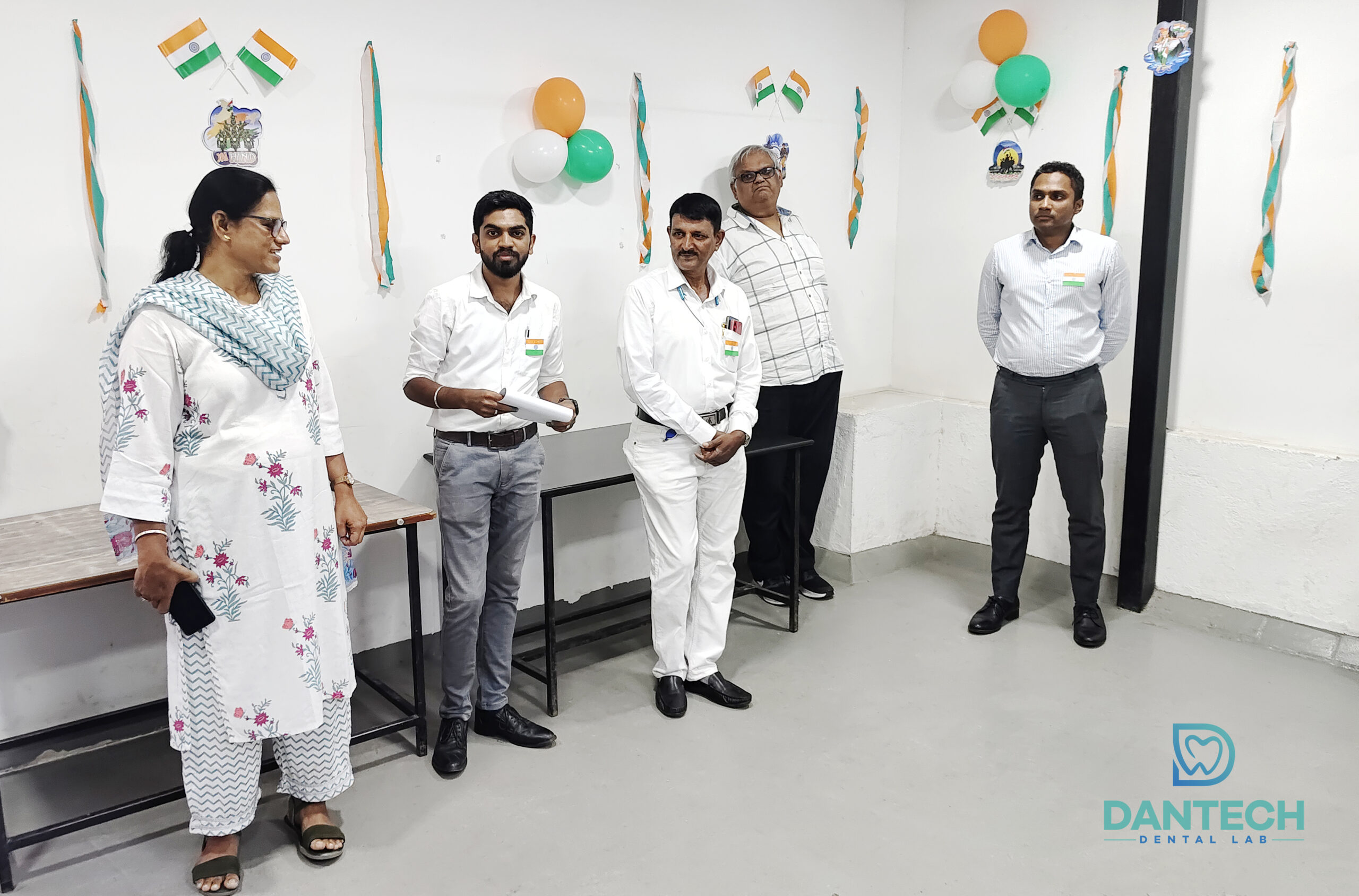 Dantech Dental Lab proudly celebrated India’s 79th Independence Day with great enthusiasm and patriotic spirit on 15th August 2025.
