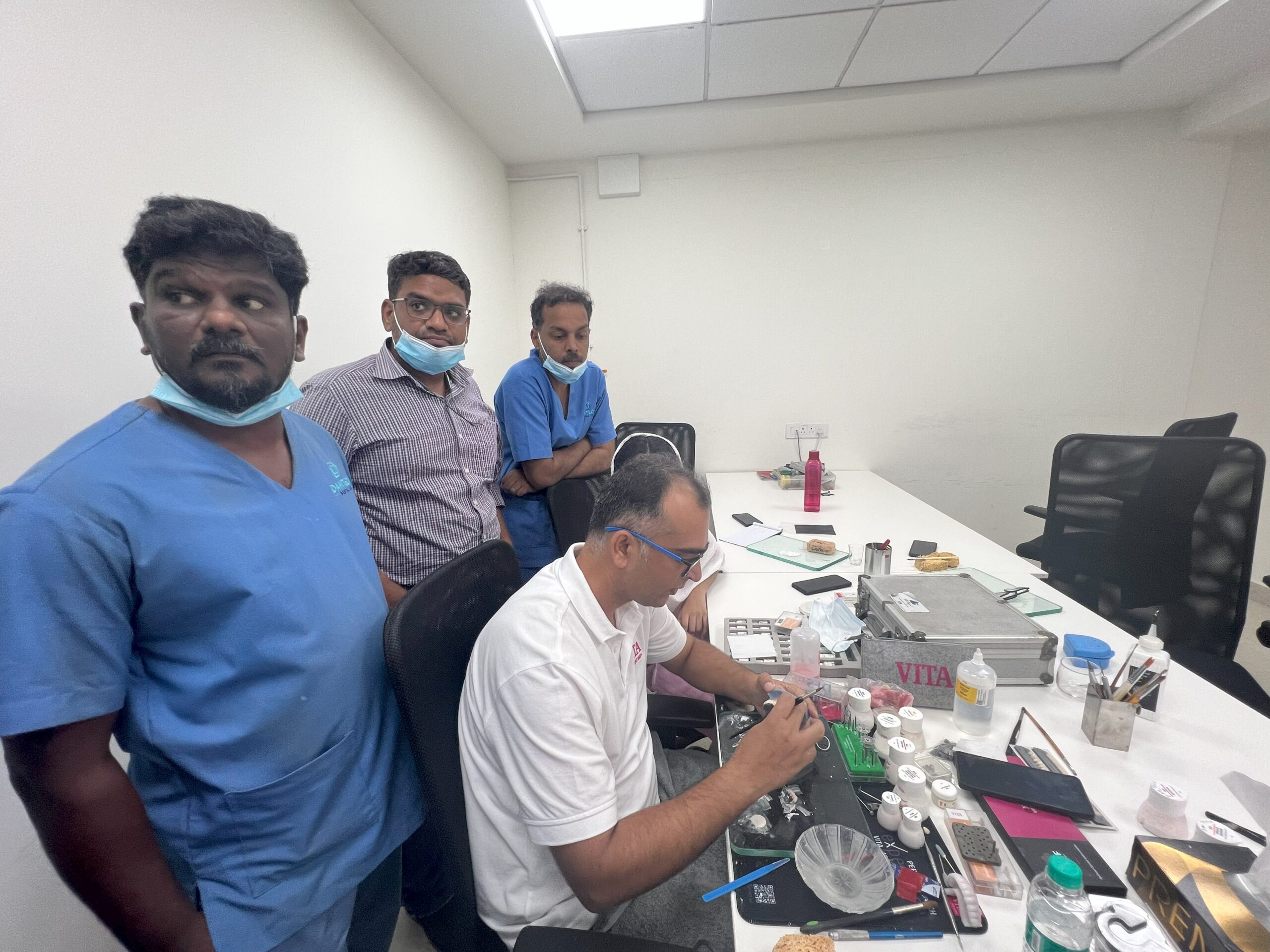 On August 20, 2025, Dantech Dental Lab successfully hosted the VITA Training Programme focused on ceramic layering techniques, including staining and glazing. This advanced training session was designed to enhance the skills of dental technicians by providing hands-on experience with VITA’s world-class ceramic materials.