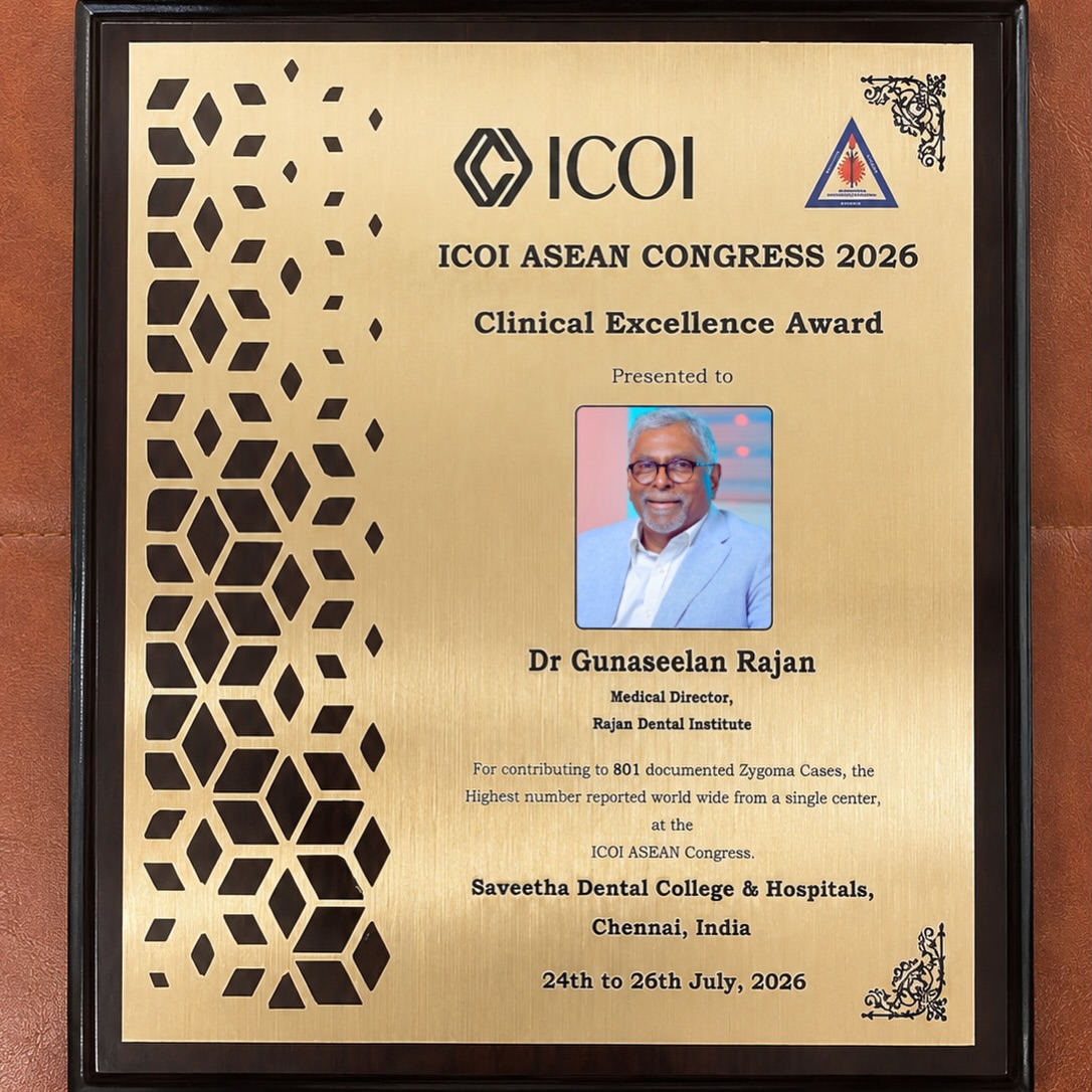 Dr. Gunaseelan Rajan Honoured with the Prestigious ICOI Clinical Excellence Award
A Proud Milestone for Dantech Dental Lab
